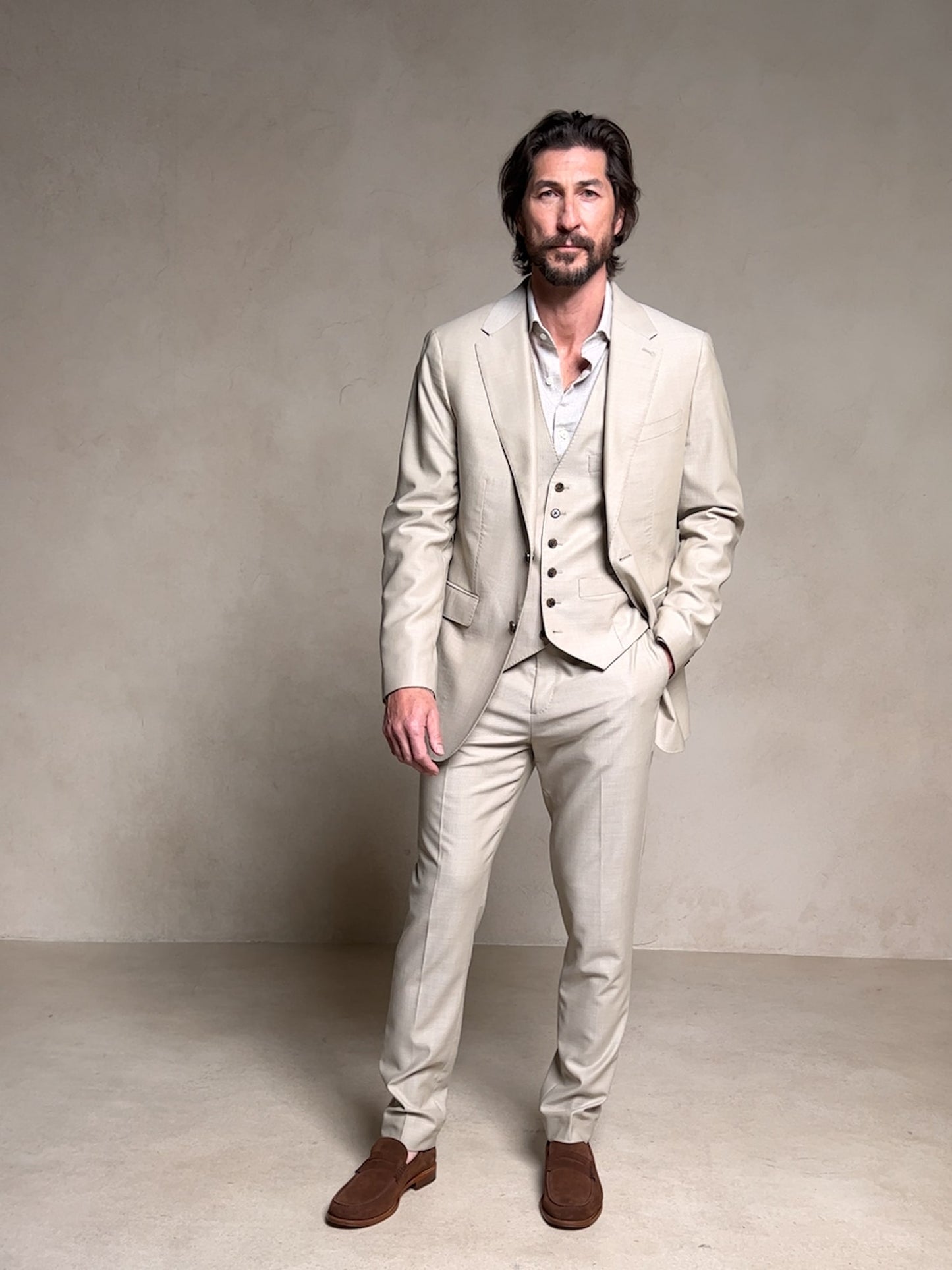 Signature Italian Hopsack Suit Pant