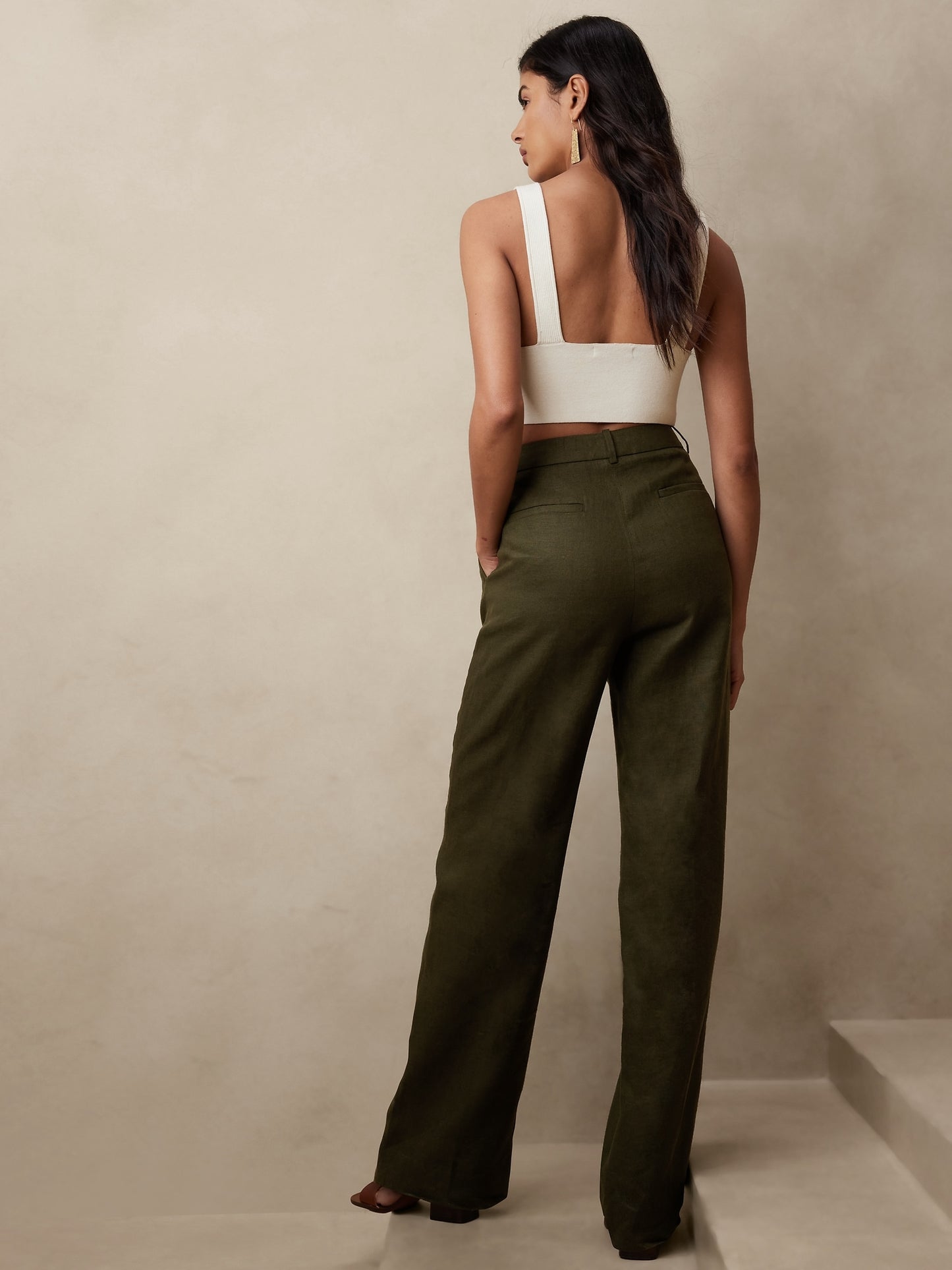 Palma Straight-Leg Linen Pant