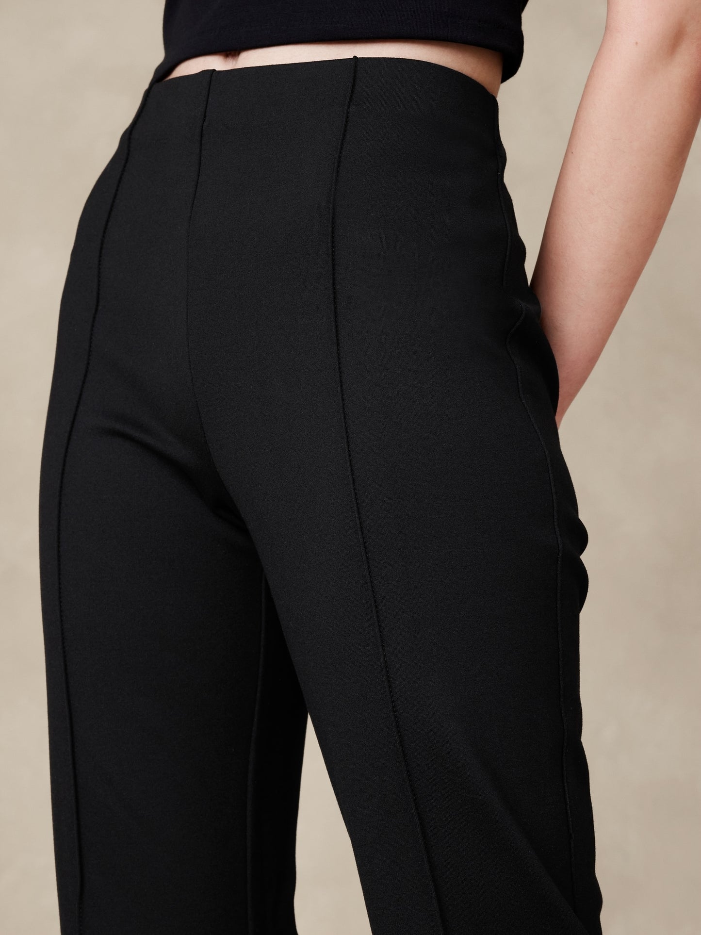 Ponte Crop Flare Pant