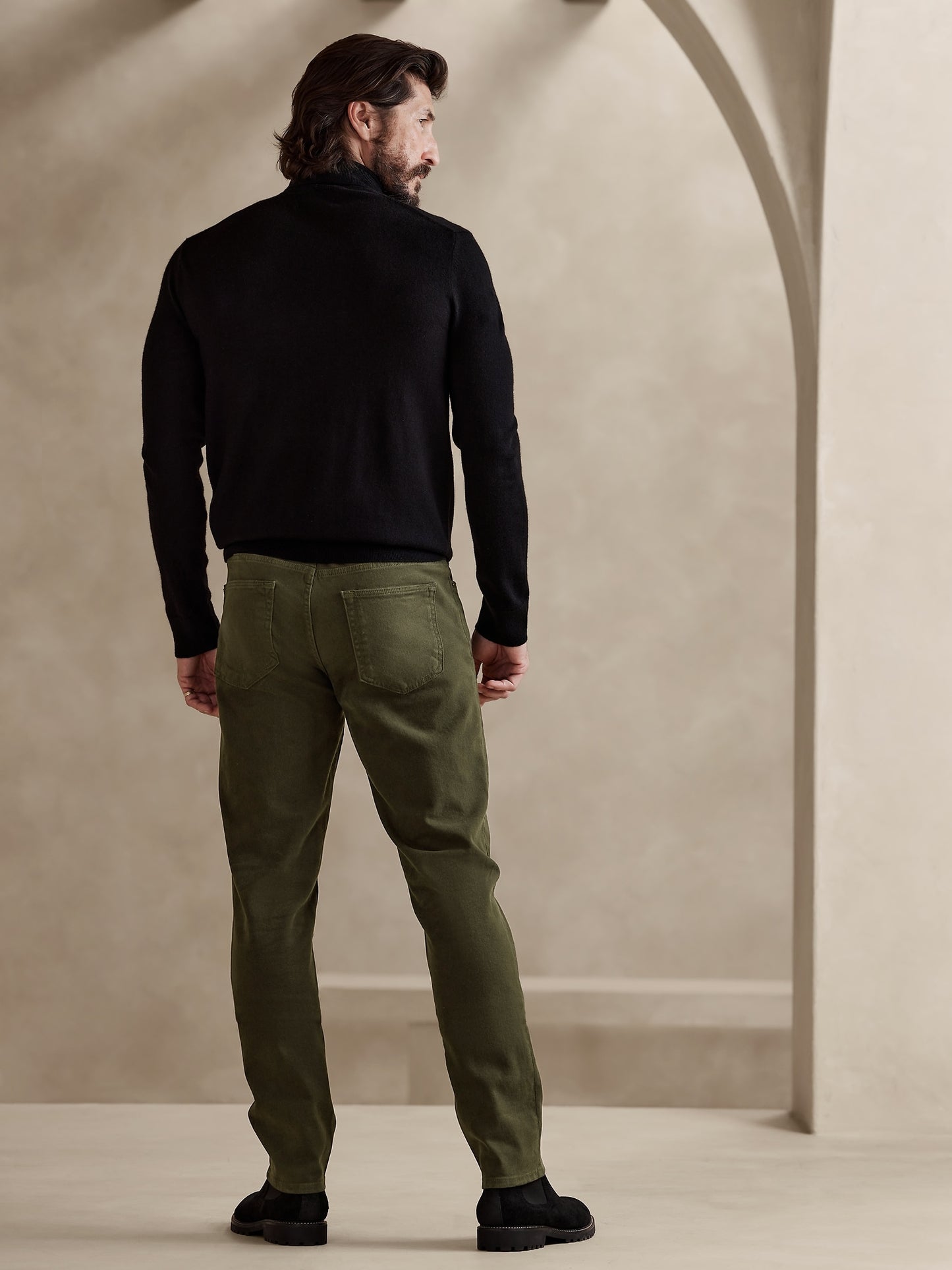 Slim Brushed Traveler Pant