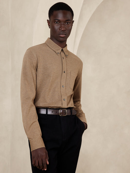 Luxury-Touch Pique Shirt