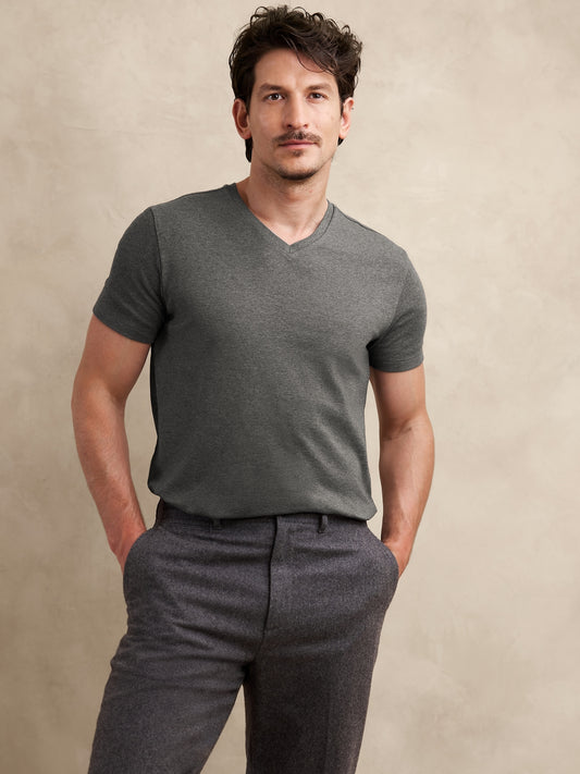 Luxury-Touch V-Neck T-Shirt