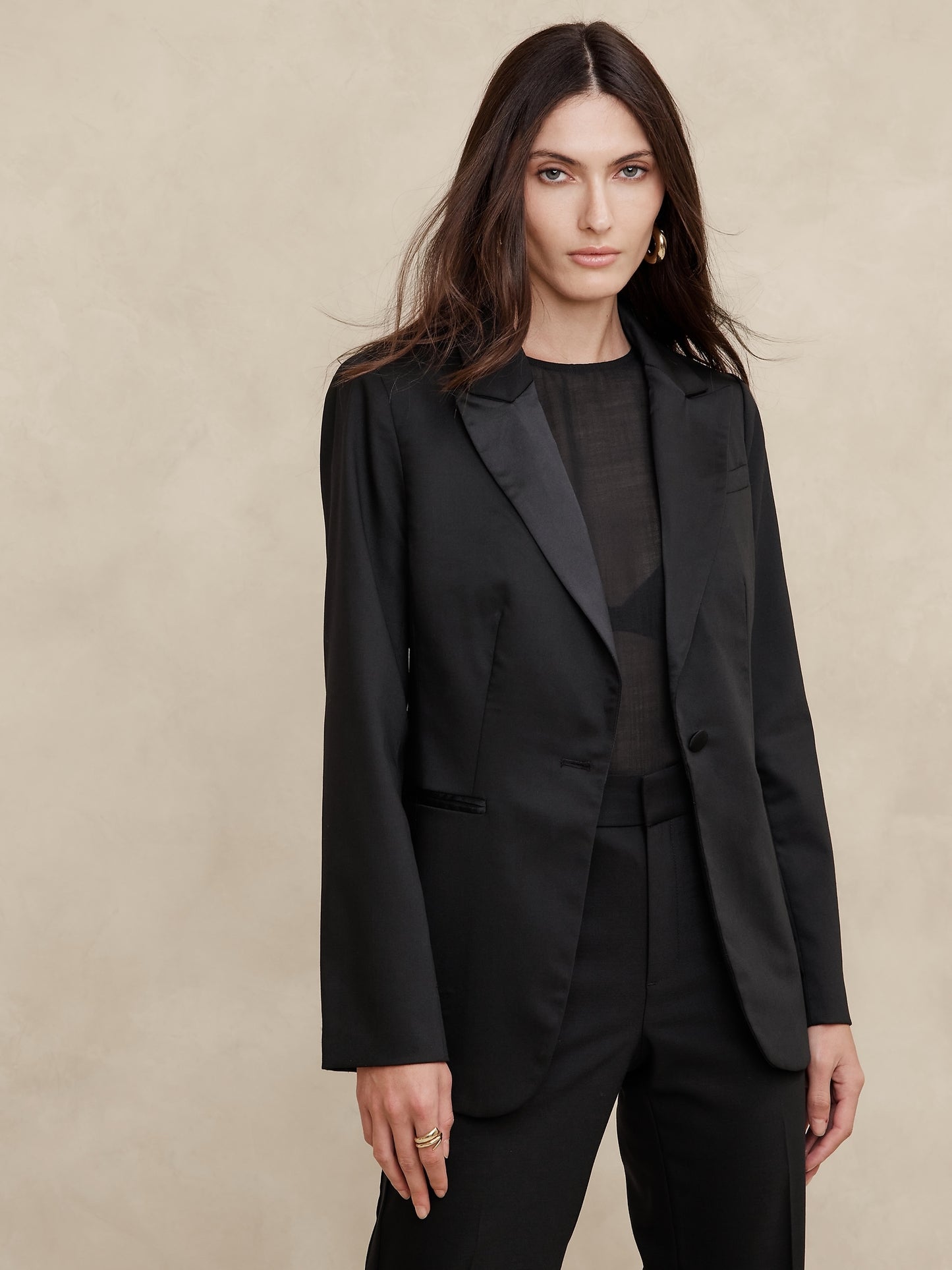 Barathea Italian Wool Tuxedo Jacket