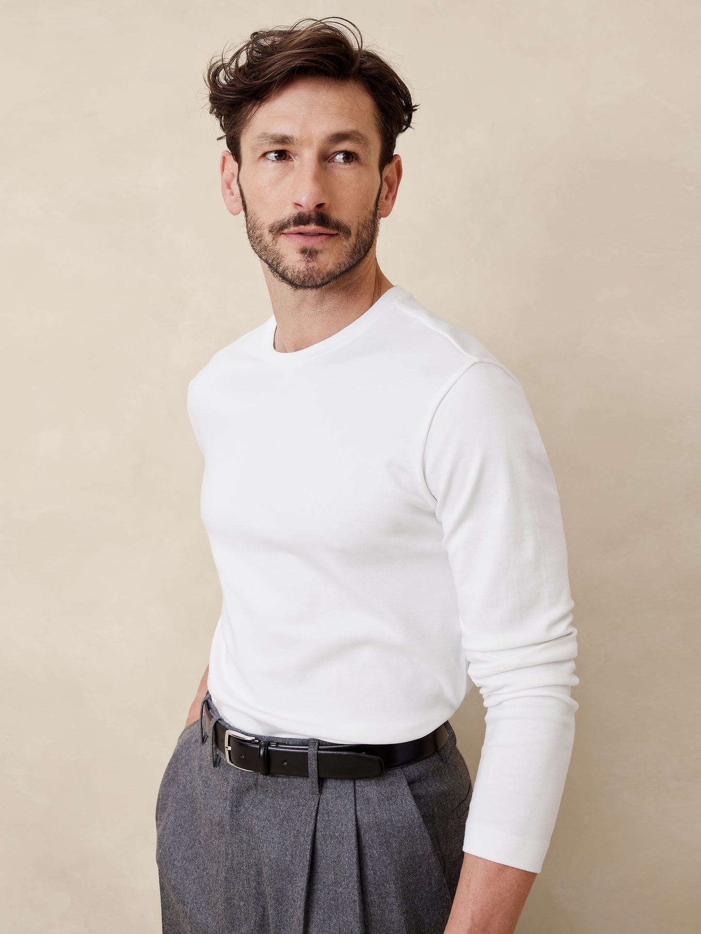 Luxury-Touch Long-Sleeve T-Shirt