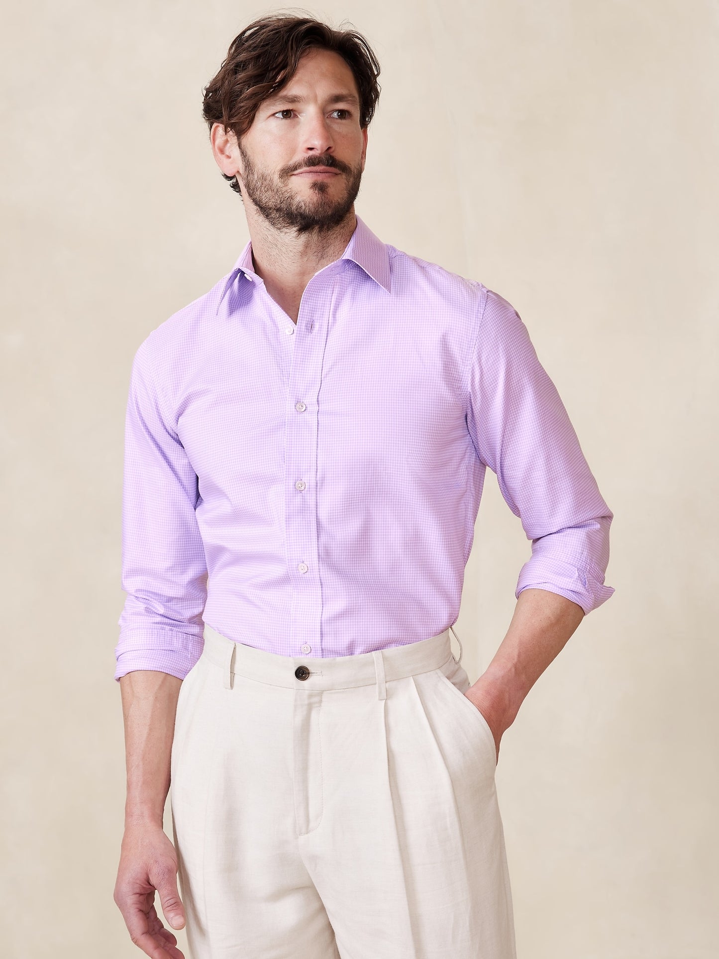 Slim Wrinkle-Resistant Dress Shirt