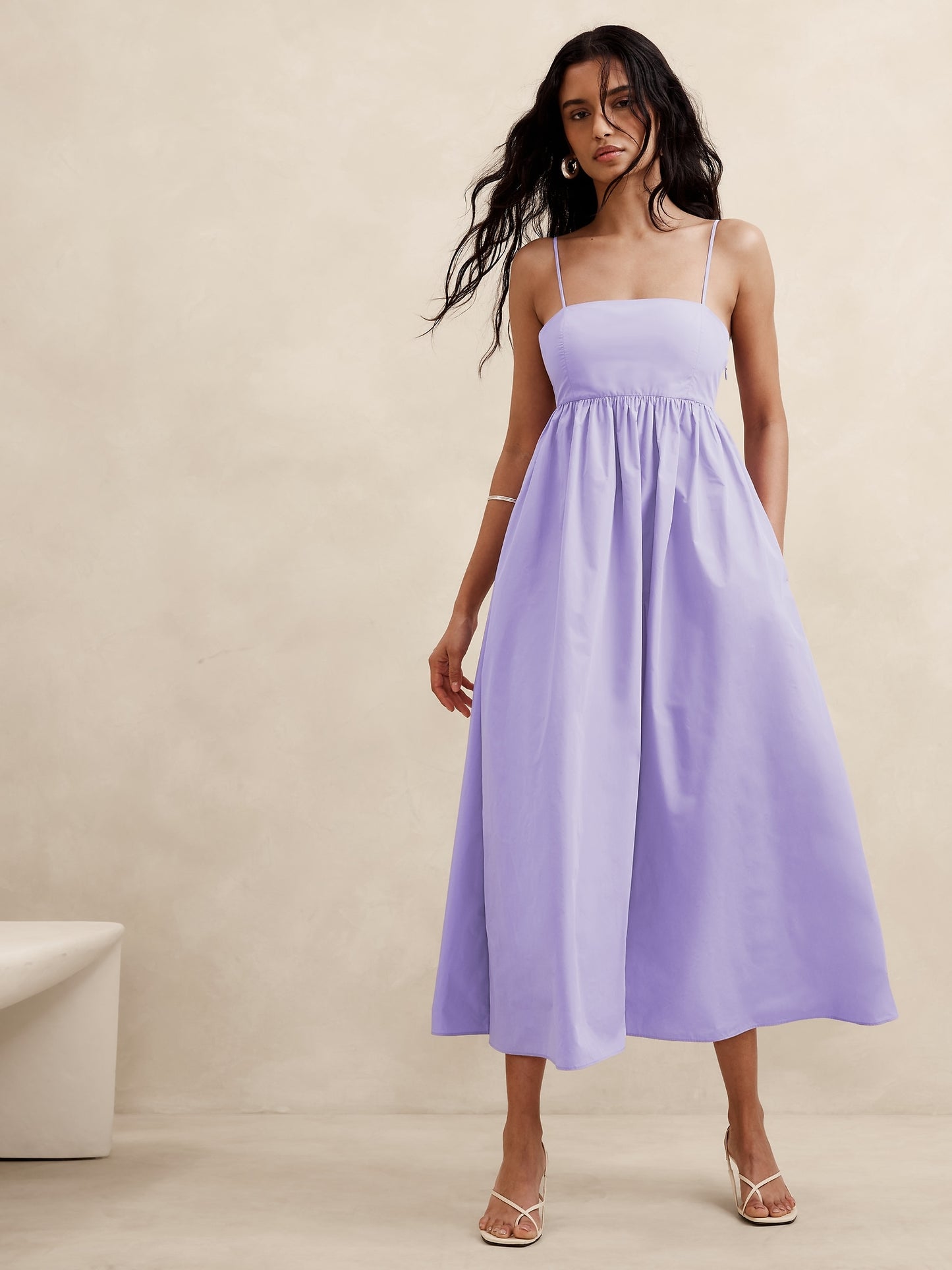 Ariella Taffeta Midi Dress