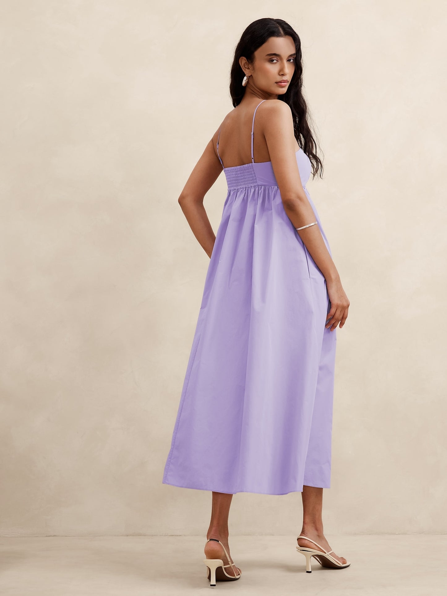 Ariella Taffeta Midi Dress