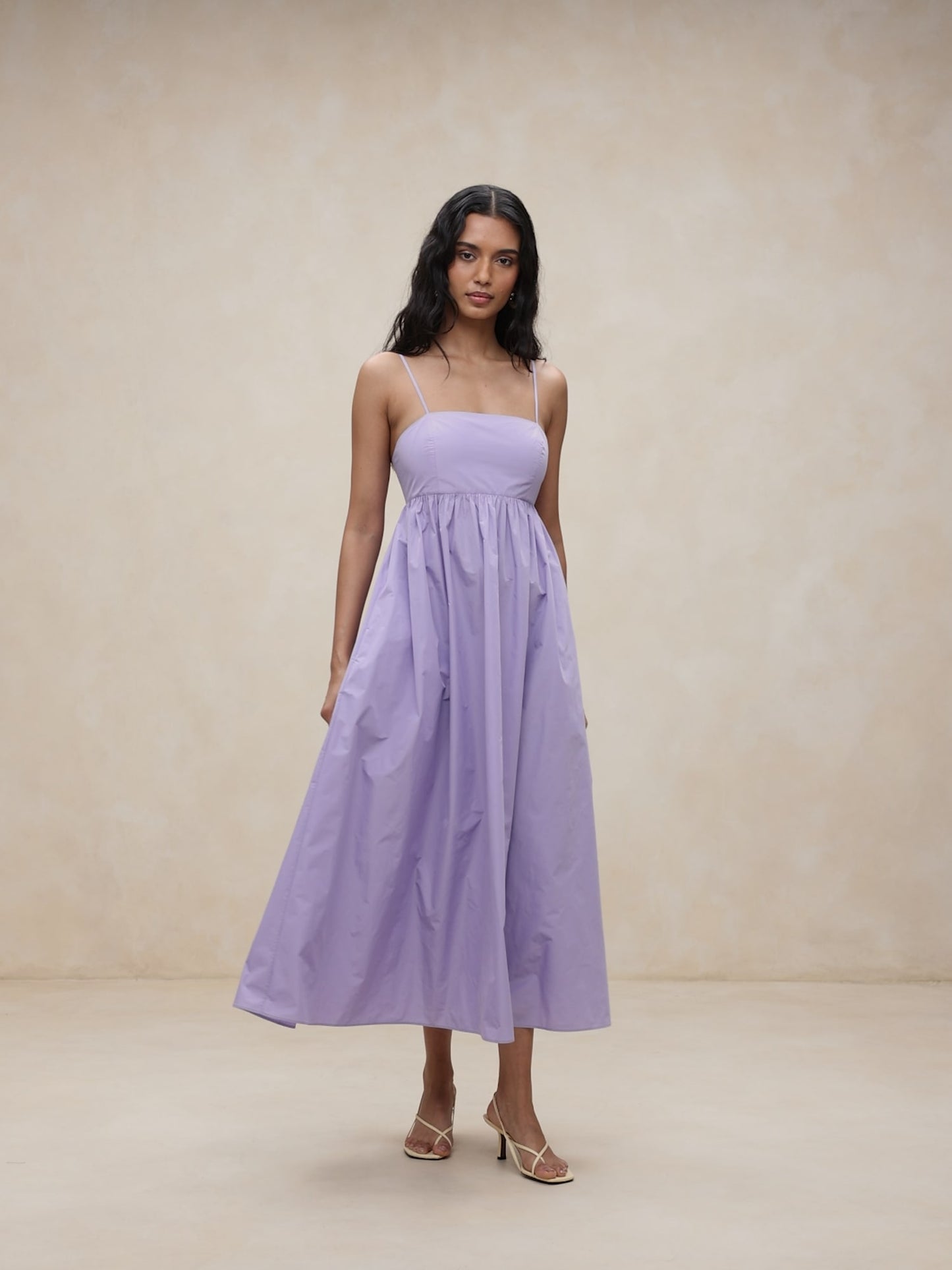 Ariella Taffeta Midi Dress