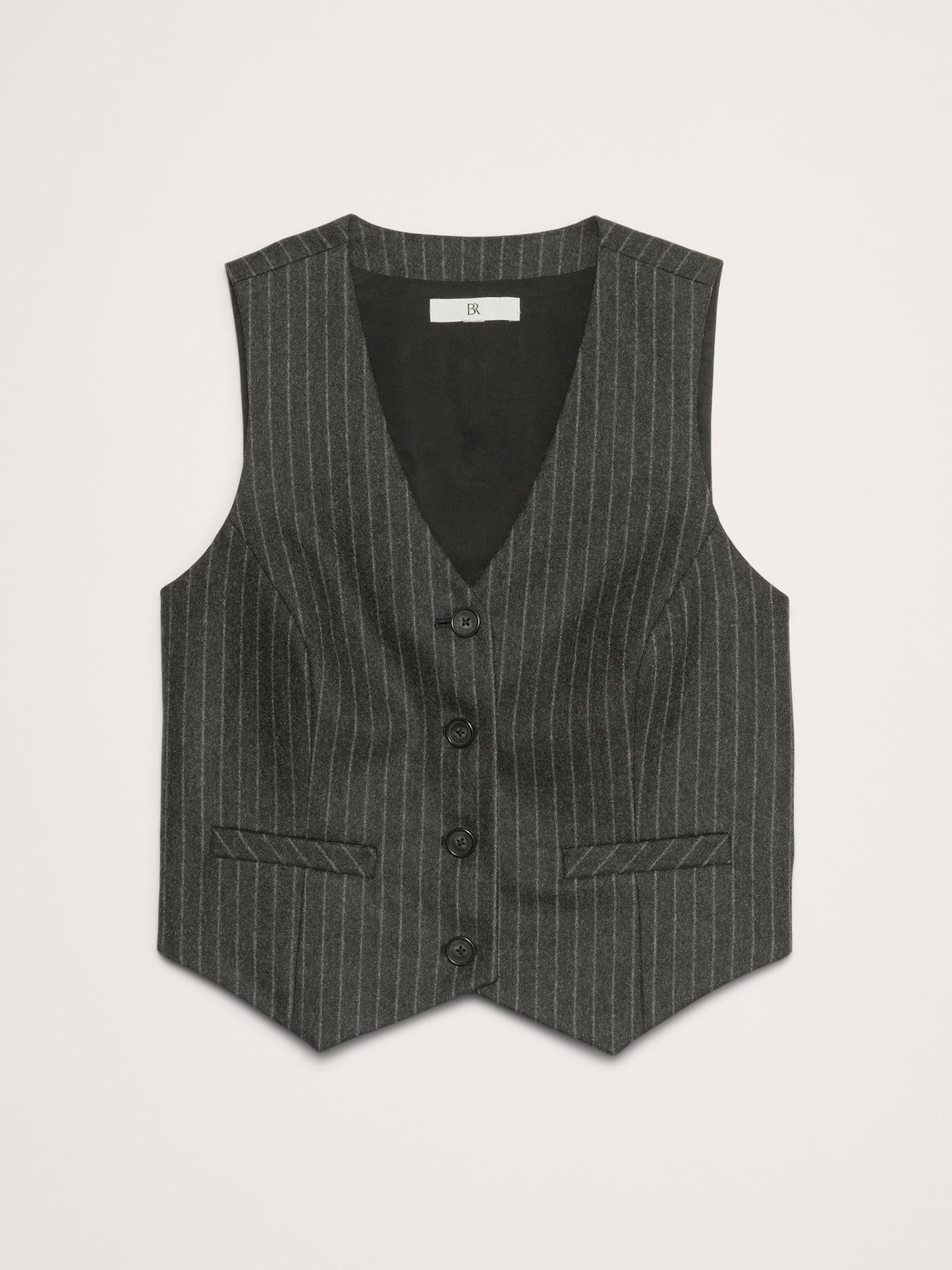 Pinstripe Flannel Vest