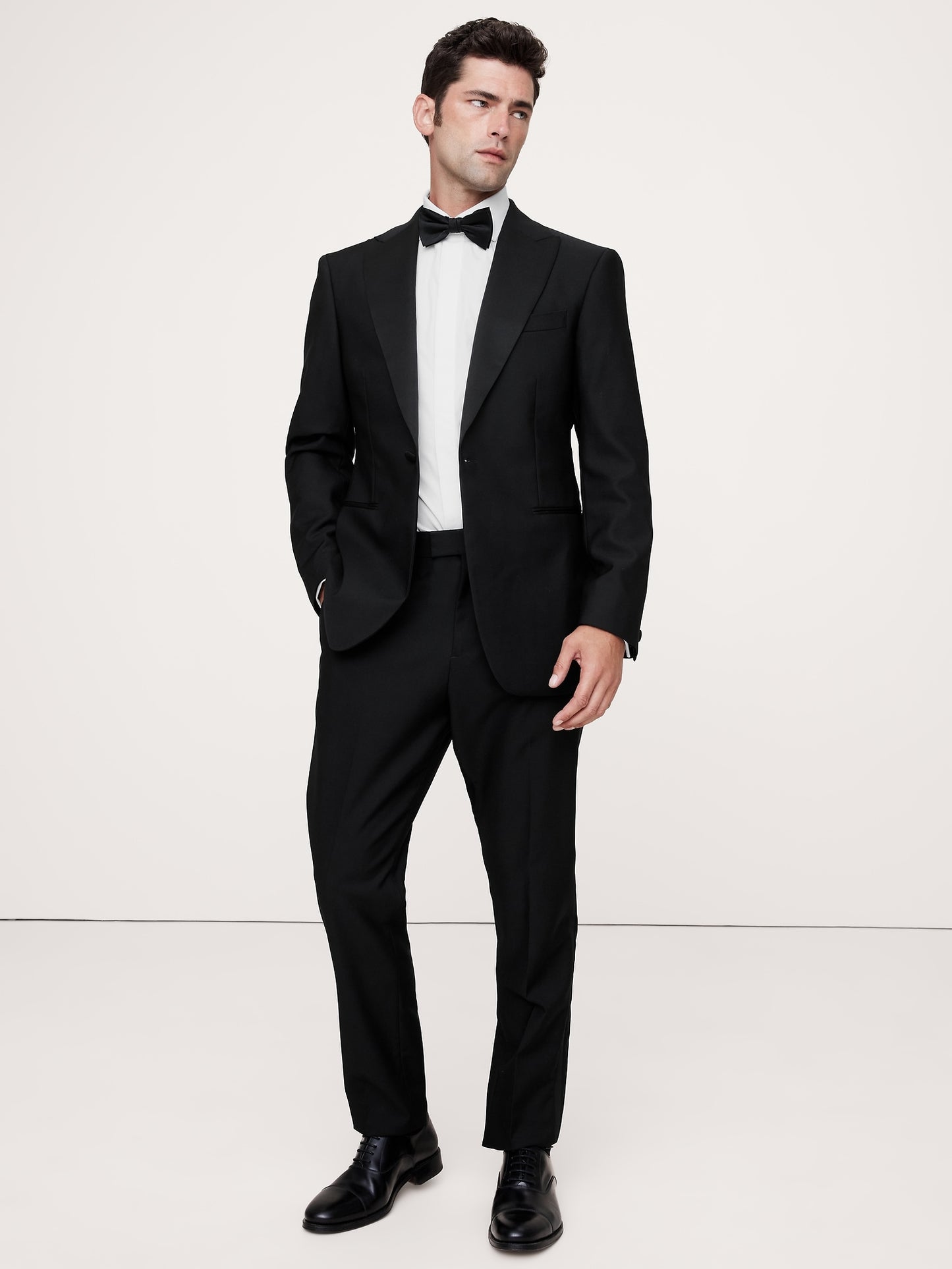 Slim-Fit Poplin Tuxedo Shirt