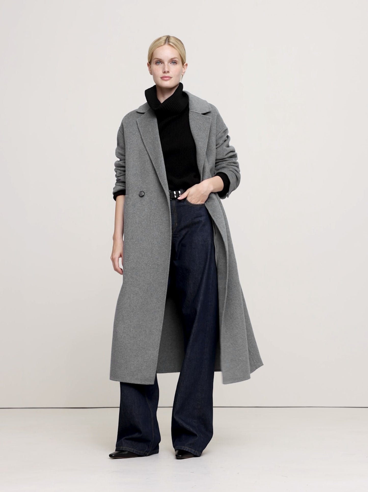 Double-Faced Wrap Coat