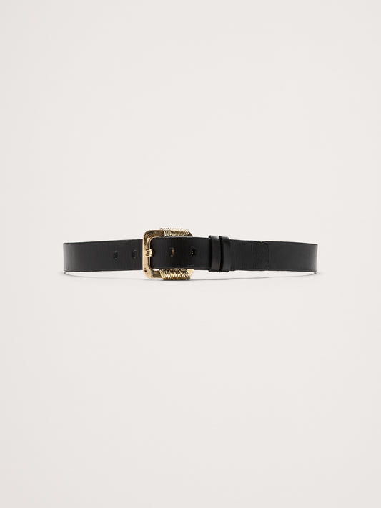 Ring Statement Leather Belt