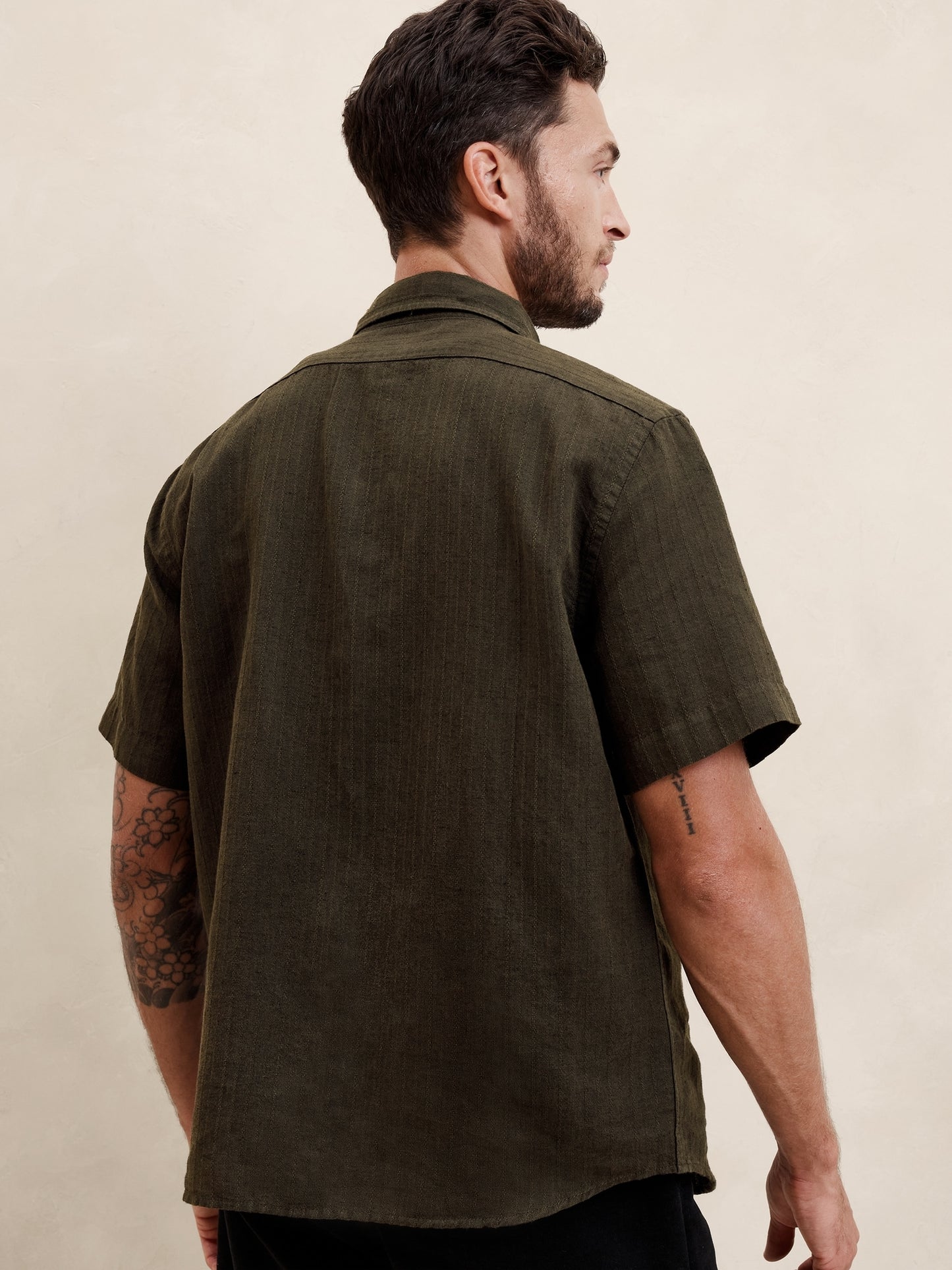 Slim Linen-Blend Shirt