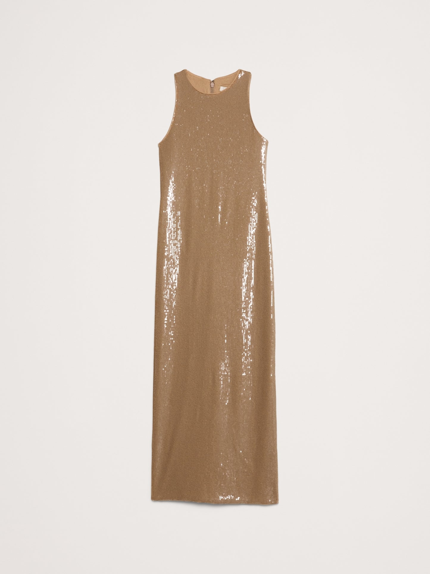 Stretch-Sequin Maxi Dress