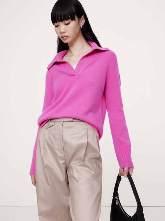 Cashmere Sweater Polo