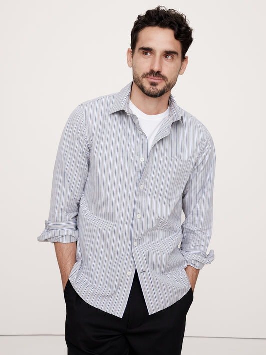 Washed Cotton Poplin Shirt