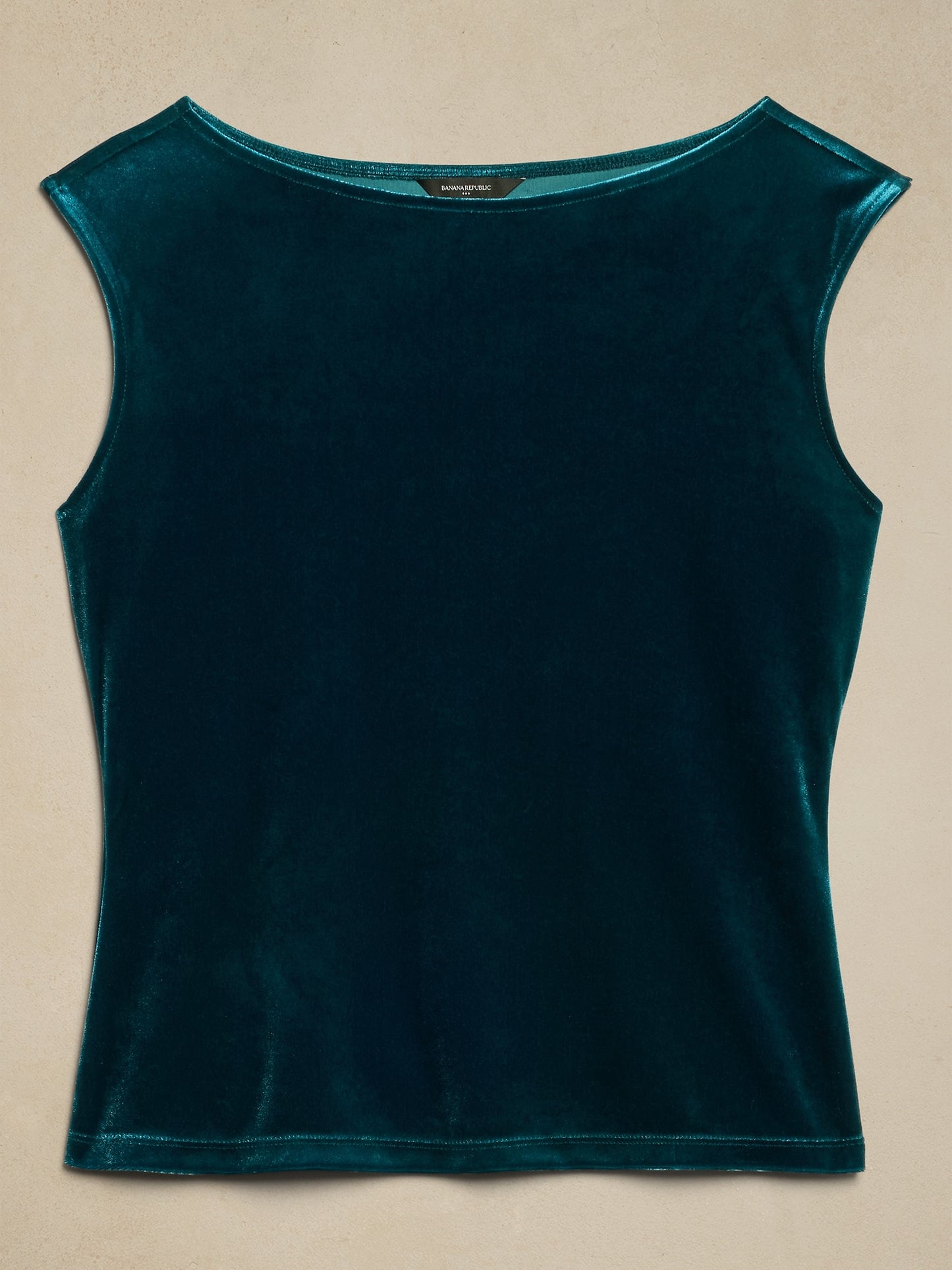 Cap-Sleeve Velvet Top