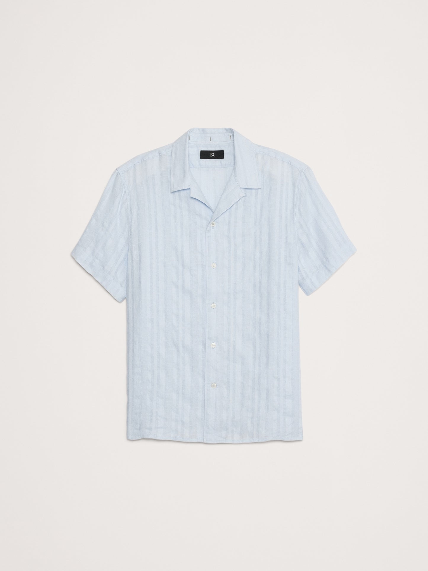 Standard-Fit Linen-Cotton Resort Shirt