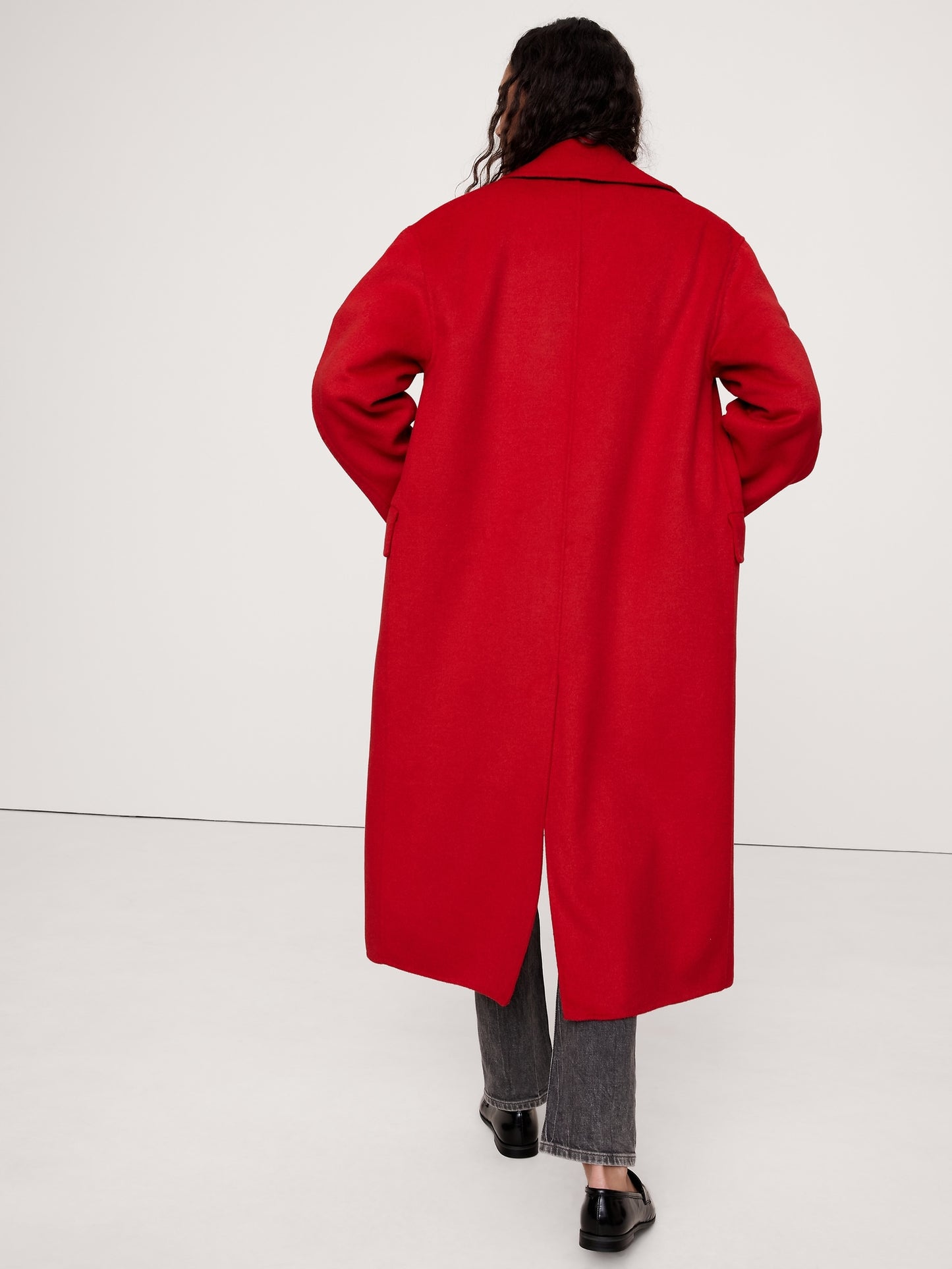 Oversized Double-Faced Cape Coat