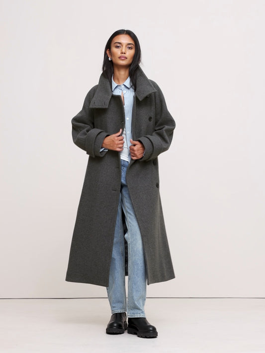 Italian Melton Trench Coat