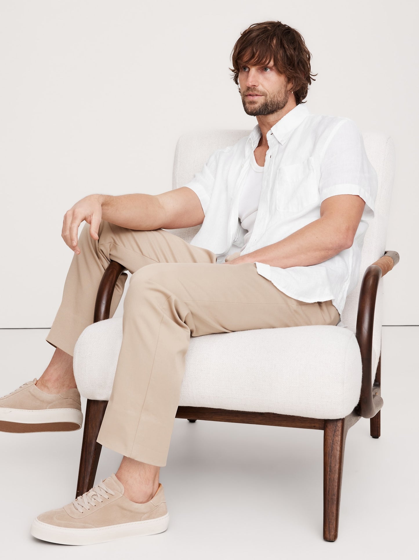 Standard-Fit Linen Short-Sleeve Shirt