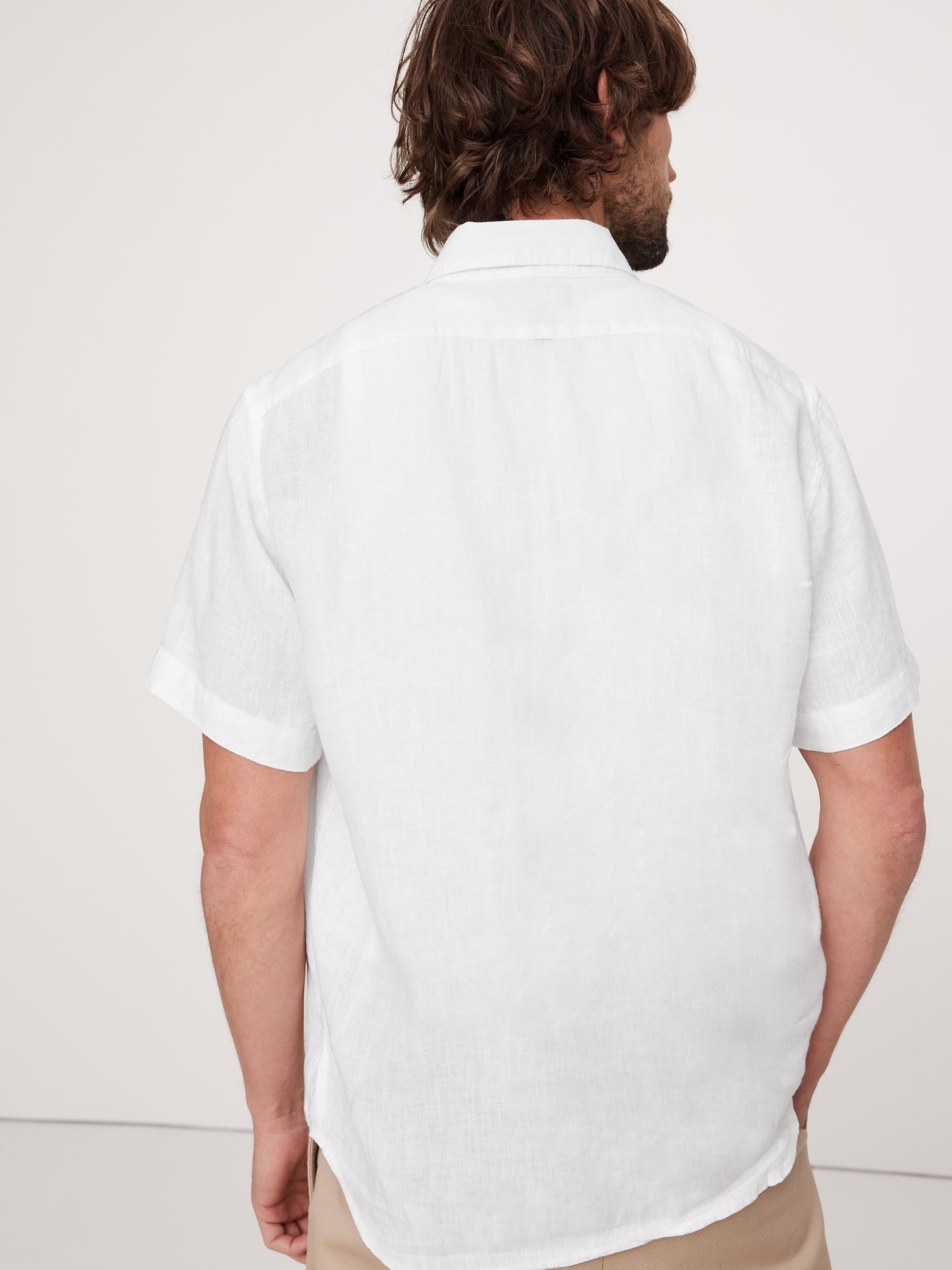 Standard-Fit Linen Short-Sleeve Shirt