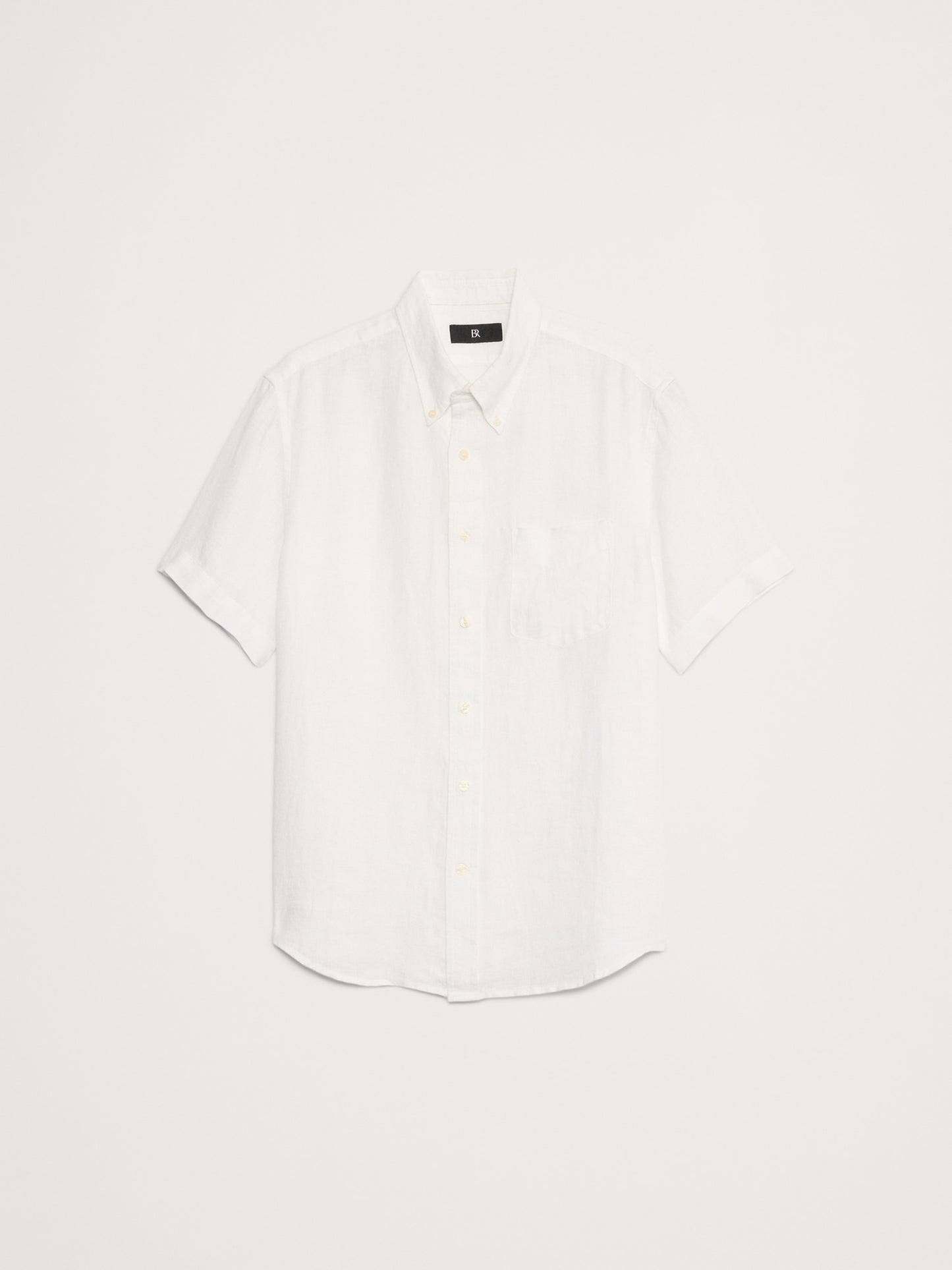 Standard-Fit Linen Short-Sleeve Shirt