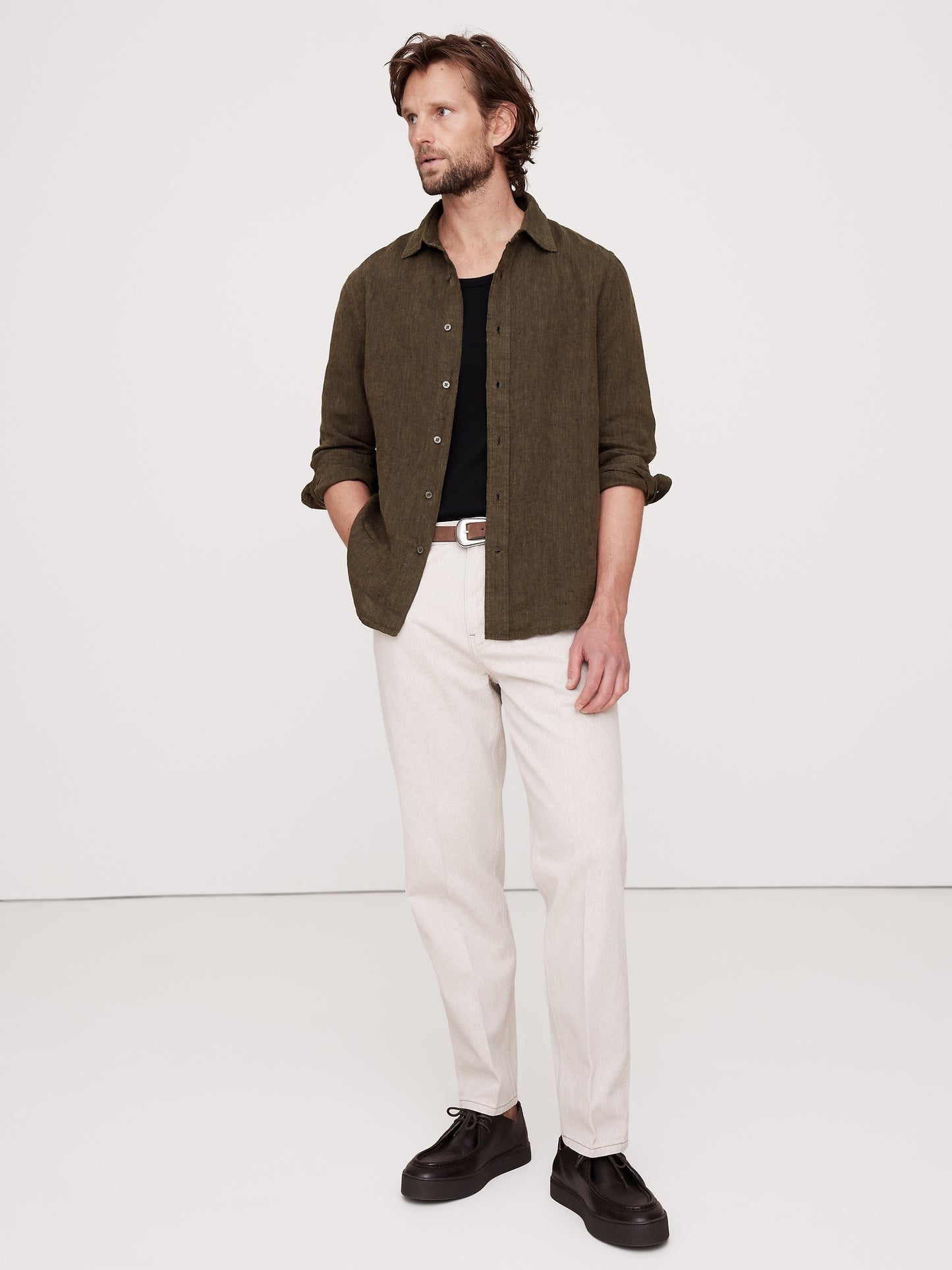 Standard-Fit Linen Shirt