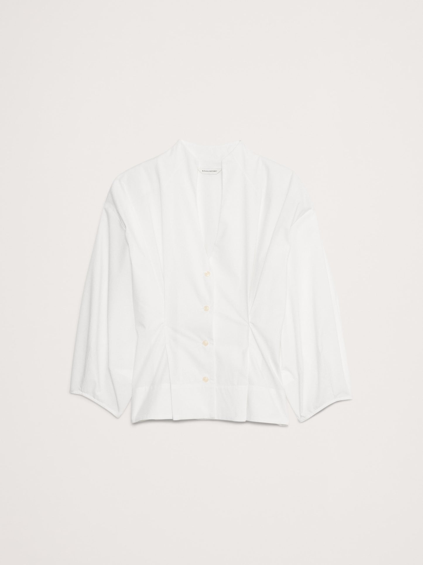 Poplin Cinched-Waist Shirt