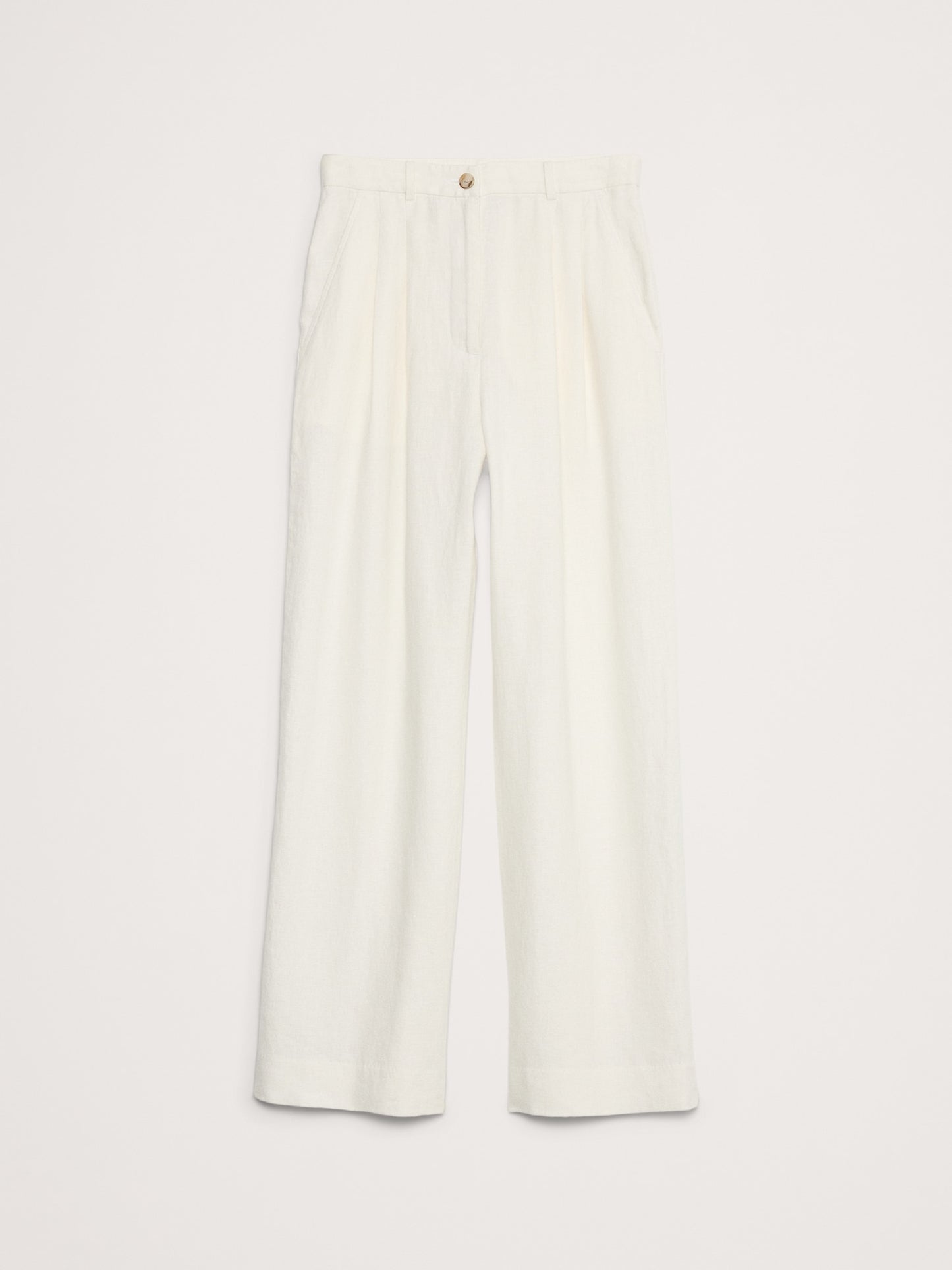 Soho High-Rise Wide-Leg Linen Pant