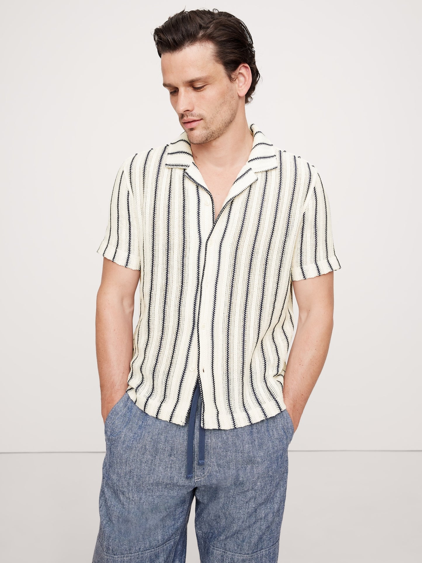 Jacquard Stripe Resort Shirt