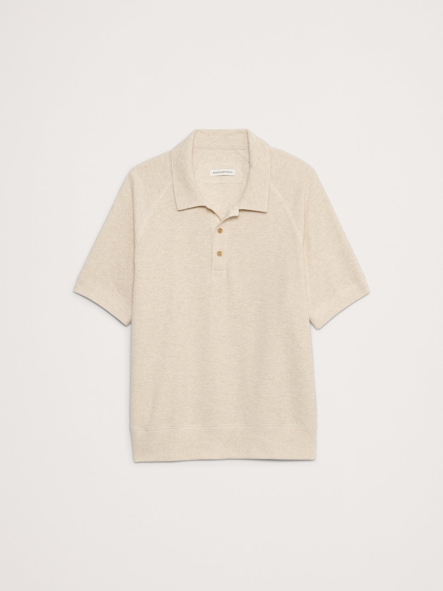 Waffle-Knit Polo