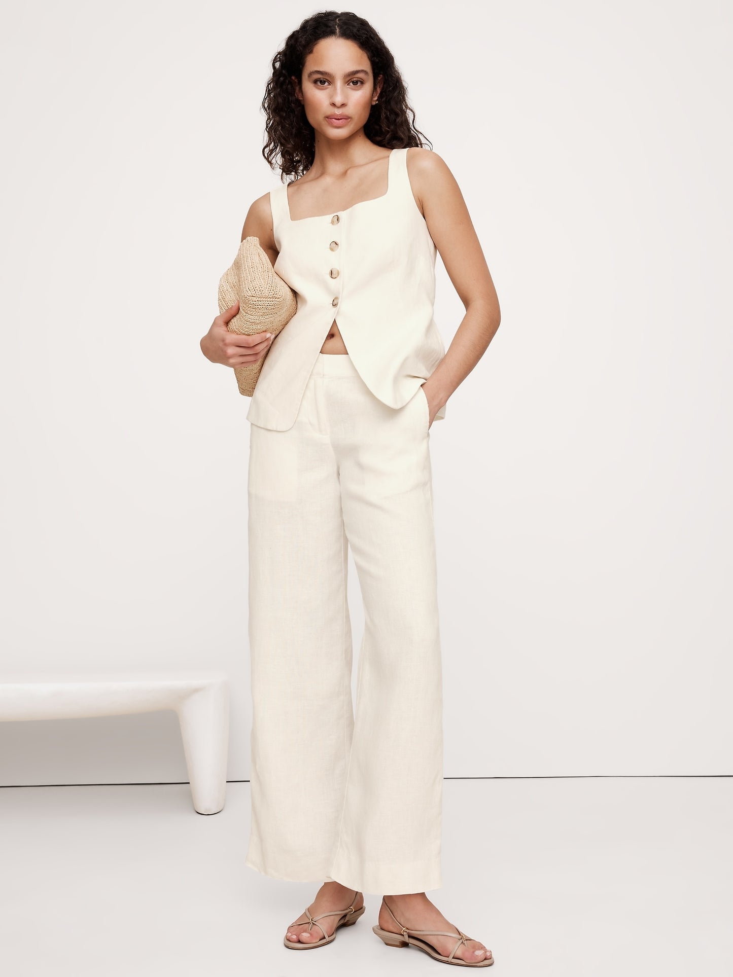 The Everyday Wide-Leg Linen Pant